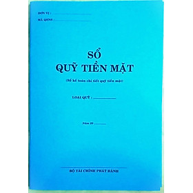 Bộ 3 Quyển Sổ Quỹ Tiền Mặt (Theo Thông tư 107/2017)