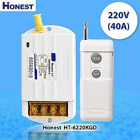 Công tắc điều khiển từ xa Honest HT-6220KGD công suất lớn 220v 40A 1000m dùng cho máy bơm ,moto điện..