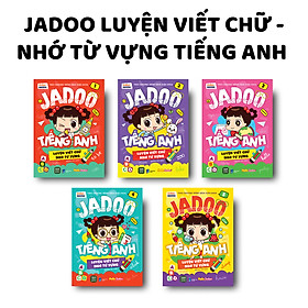 Sách - Combo 5 cuốn: JADOO Luyện Viết Chữ - Nhớ Từ Vựng Tiếng Anh