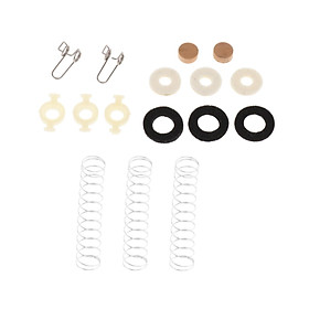 Set of 16 Trumpet Piston Repair Kit Valve Cork Pad Maintenance Accessories