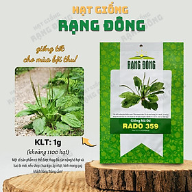 Mua Hạt giống Mã Đề Rado 359 (1g~1100 hạt) sinh trưởng khỏe  giàu dinh dưỡng  trồng quanh năm - Hạt giống Rạng Đông