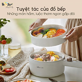 Mua Nồi Đa Năng 2 Tầng Bear 1 6l Phủ Gốm Cao Cấp Hấp  Xào  Nấu  Luộc- DRG-P16M2 - Hàng Chính Hãng