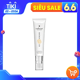 Kem Chống Nắng Trang Điểm Sakura Cc Cream Với Tone Màu Fair chính hãng của Nhật