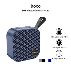 Loa bluetooth Hoco HC22, loa nghe nhạc mini để bàn hỗ trợ khe cắm thẻ nhớ, usb, âm thanh vòm 3D- Hàng chính hãng