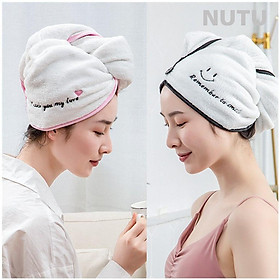 Mua Khăn Lau Tóc Siêu Thấm Thần Thánh  Khăn Trùm Tóc Mềm Mại Nhỏ Gọn