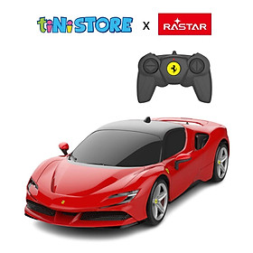 tiNiStore-Đồ chơi xe điều khiển 1 18 Ferrari SF90 Stradale Rastar 97500