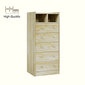 Mua HAPPY FURNITURE   Gỗ tự nhiên   Tủ lưu trữ 5 ngăn kéo - GAMZE   THK_190   50cm x 45cm x 117cm