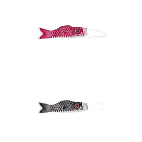 2x 40cm Japanese Carp Windsock Streamer Fish Flags Kite Nobori Koinobori