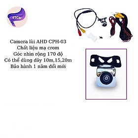 Mua Camera lùi AHD cánh bướm mạ crom dành cho màn android CPH03