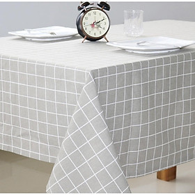 Mua Khăn trải bàn Vải BỐ / VẢI CANVAS HỌA TIẾT CARO TỐI GIẢN HỆN ĐẠI SBK100