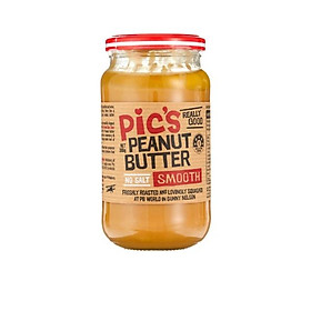 Bơ đậu phộng mịn không muối Pic's PEANUT 380G - Pics Peanut Butter Smooth (No Salt) 380g