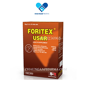 Viên FORITEXUSAR Phong Phú Hộp 50 viên - Giúp tăng cường chức năng gan trong các trường hợp viêm gan do siêu vi cấp và mạn tính