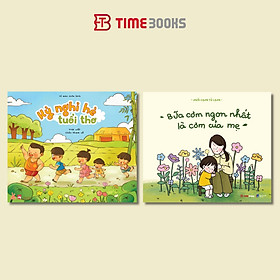 Combo 3 cuốn tô màu Kỳ Nghỉ Hè Tuổi Thơ + Hiên Nhà Chắn Hết Mưa Giông + Bữa Cơm Ngon Nhất Là Cơm Của Mẹ