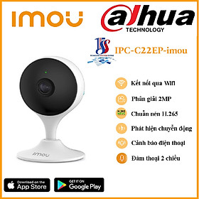 Camera wifi IMOU Cue2 IPC-C22EP 2.0 megapixel, góc cố định 2.8, tầm nhìn đêm hồng ngoại, đàm thoại hai chiều - Hàng chính hãng bảo hành 24 tháng