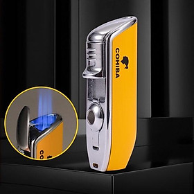 Mua Bật Lửa Khò 3 tia COHIBA COB 528 đẹp sang kèm đục quà tặng sếp Cohiba