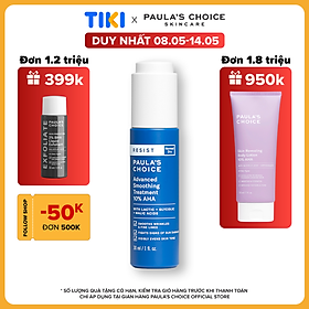 Tinh chất điều ngừa làm sáng và đều màu da Paula’s Choice Resist Advanced Smoothing Treatment 10% AHA