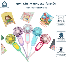 Mua Quạt Mini Cầm Tay Sạc Tích Điện – Dễ Dàng Sử Dụng  Thiết Kế Nhỏ Gọn - HÀNG CHÍNH HÃNG MINIIN
