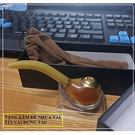 Tẩu thuốc giả sừng cao cấp đầu to, vừa hút được thuốc sợi và hút được thuốc điếu ( không kèm hộp)