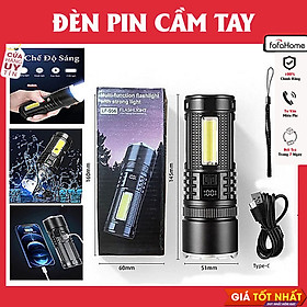Mua Đèn Pin Siêu Sáng  Đèn Pin Chiếu Sáng Cầm Tay Cao Cấp 4 Chế Độ Sáng Sạc Sạc Nhanh Type C Chiếu Sáng Khoảng Cách Lên Đến 200m Tích Hợp Đèn COB Tích Hợp Làm Pin Dự Phòng Chống Nước Tuỳ Chỉnh Được Tiêu Cự