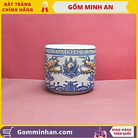 Mua Bát Hương Thờ Gốm Sứ Men Rạn Đắp Nổi Hàng Thủ Công Tinh Xảo Nghệ Nhân Phạm Đạt Bát Tràng- Gốm Minh An Bát Tràng