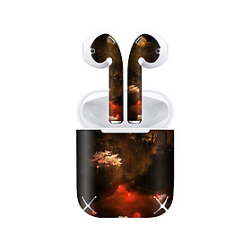 Mua Miếng dán skin chống bẩn cho tai nghe AirPods in hình Cổ phong - acp001 (bản không dây 1 và 2)