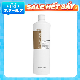 Dầu gội Fanola Curly Shine (Curly & Wavy shampoo) dành cho tóc uốn quăn và dợn sóng Italy 1000ml