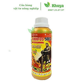 Thuốc trừ sâu BINHFOS 50EC 450ml Muỗi hành - Rệp sáp - Bọ trĩ