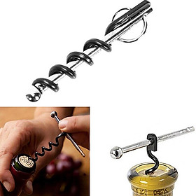 Beer Wine Cap Bottle Opener Stainless Steel Hinged Corkscrew With Ring Outdoor Keychain Opener Barware Kitchen Accessories