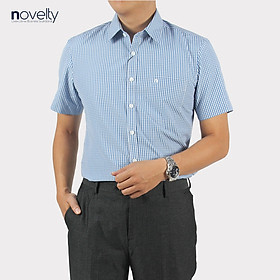 Áo sơ mi nam ngắn tay Novelty Regular fit caro NSMMCNMTCR220919N