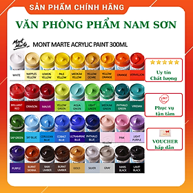 Màu Acrylic Mont Marte 300ml - Acrylic Colour Paint Signature 300ml