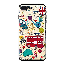 Ốp in cho iPhone 8 Plus Họa Tiết Xe Buýt - Hàng chính hãng