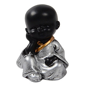 Ceramic Small Buddha Statue Monk Figurine Tea pet  Ornaments Style01