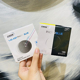 Tròng kính cận/viễn/loạn mỏng CHEMI 1.60 đổi màu chống ánh sáng xanh thời trang OURESS