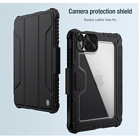 Bao da cao cấp cho iPad Mini 6 hãng Nillkin Bumper Leather có nắp bảo vệ camera - Hàng nhập khẩu