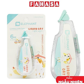 Xóa Kéo Liquid Cat - 6mm x 5m - Elephant (Mẫu Màu Giao Ngẫu Nhiên)