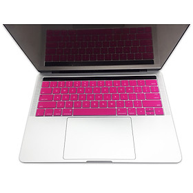 Miếng lót bàn phím in chữ Silicone Macbook Touch Bar 13/15 inch Skin Keyboard - Hàng Chính Hãng