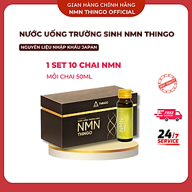 1 Hộp NMN Thingo - Nước uống trường sinh - Khoẻ, trẻ, đẹp, hộp 10 chai - Gian hàng chính hãng - 1 Hộp 10 chai