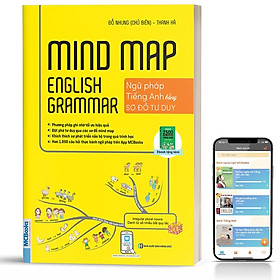 Sách - Mindmap English Grammar - Ngữ Pháp Tiếng Anh Bằng Sơ Đồ Tư Duy Cho Người Học Căn Bản - Học Kèm App ( tặng kèm bookmark sáng tạo )