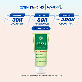 Sữa rửa mặt ngăn ngừa mụn dạng gel Acnes Gentle Wash 100g