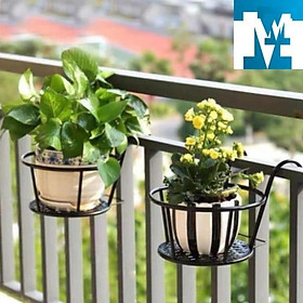 Mua giá sắt tròn treo ban công bản đẹp  đỡ chậu hoa
