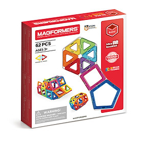 Đồ chơi xếp hình nam châm 3D Magformers cơ bản 62 mảnh