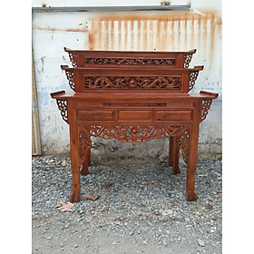 Mua Bàn thờ 3 tầng gỗ tràm 1m54