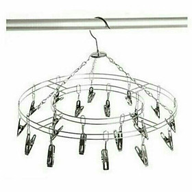 Mua móc chùm  móc tròn inox phơi quần áo trẻ em