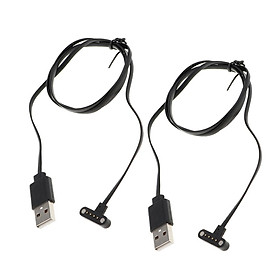 2 Pcs four pin  USB   Charging Cable Charger  Watch