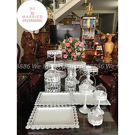 Mua Bộ Khay Bánh 12 Món Trắng