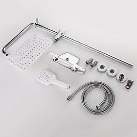 Mua Sen cây tắm nóng lạnh đồng thau mạ crome Navier NV-1331 (tăng giảm nhiệt)