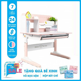 Mua Bàn học thông minh SMLIFE Barry 100cm - DRZ.10003 - Hồng | 100cm x 68cm x 52-76cm (mặt bàn nâng hạ)