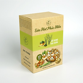 Sữa Hạt Phúc Hiếu Loại Bổ Sung Tảo Xoắn Dành Cho Cả Gia Đình (400g/ hộp 20 gói)