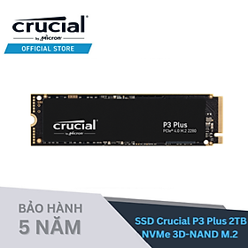 SSD CRUCIAL P3 Plus NVMe 2000GB – CT2000P3PSSD8 - HÀNG CHÍNH HÃNG