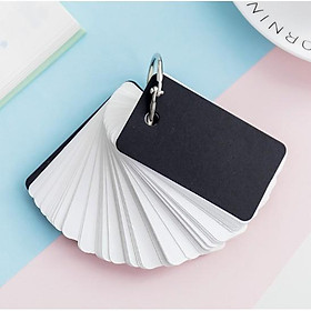 Bộ Flashcard học từ vựng 100 tờ (4*7 cm) - Nhiều màu